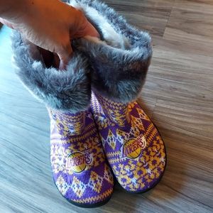 Forever collectibles laker booties